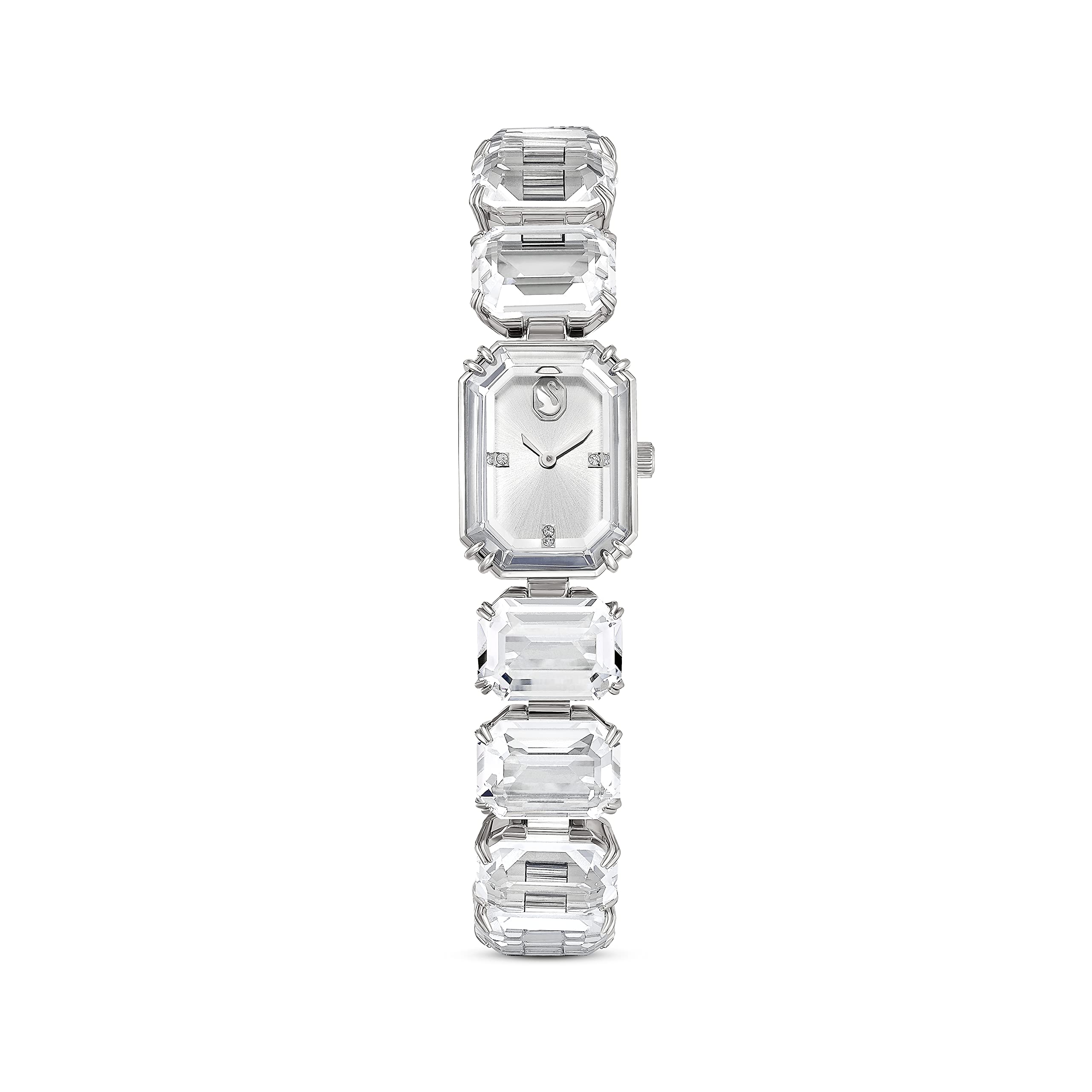 SWAROVSKI Millenia koleksiyonundan ilham alan İsviçre kuvars saat, şeffaf kristaller