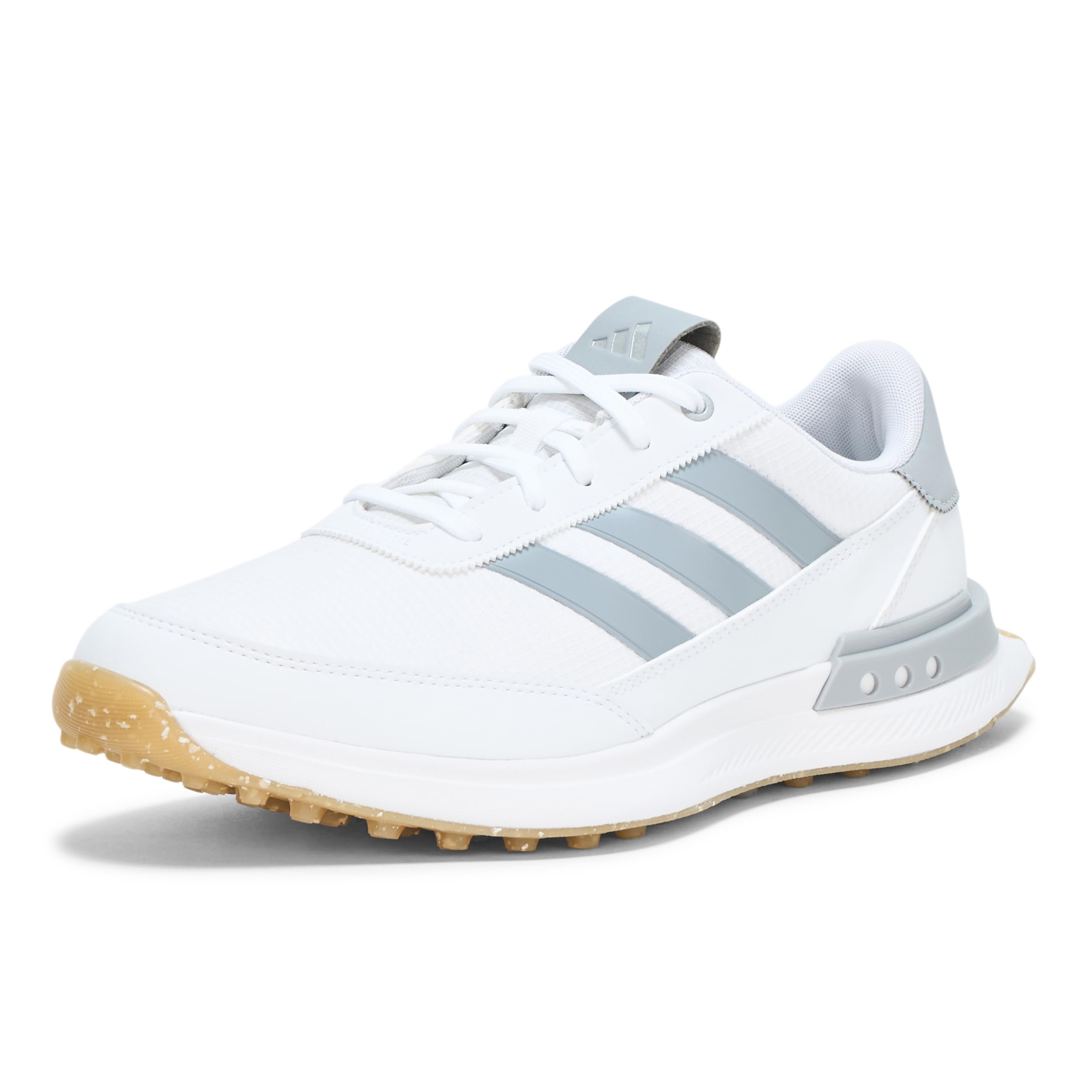 Adidas S2G 24 erkek çivisiz golf ayakkabısı, Footwear White/Halo Silver/Gum 4, 12