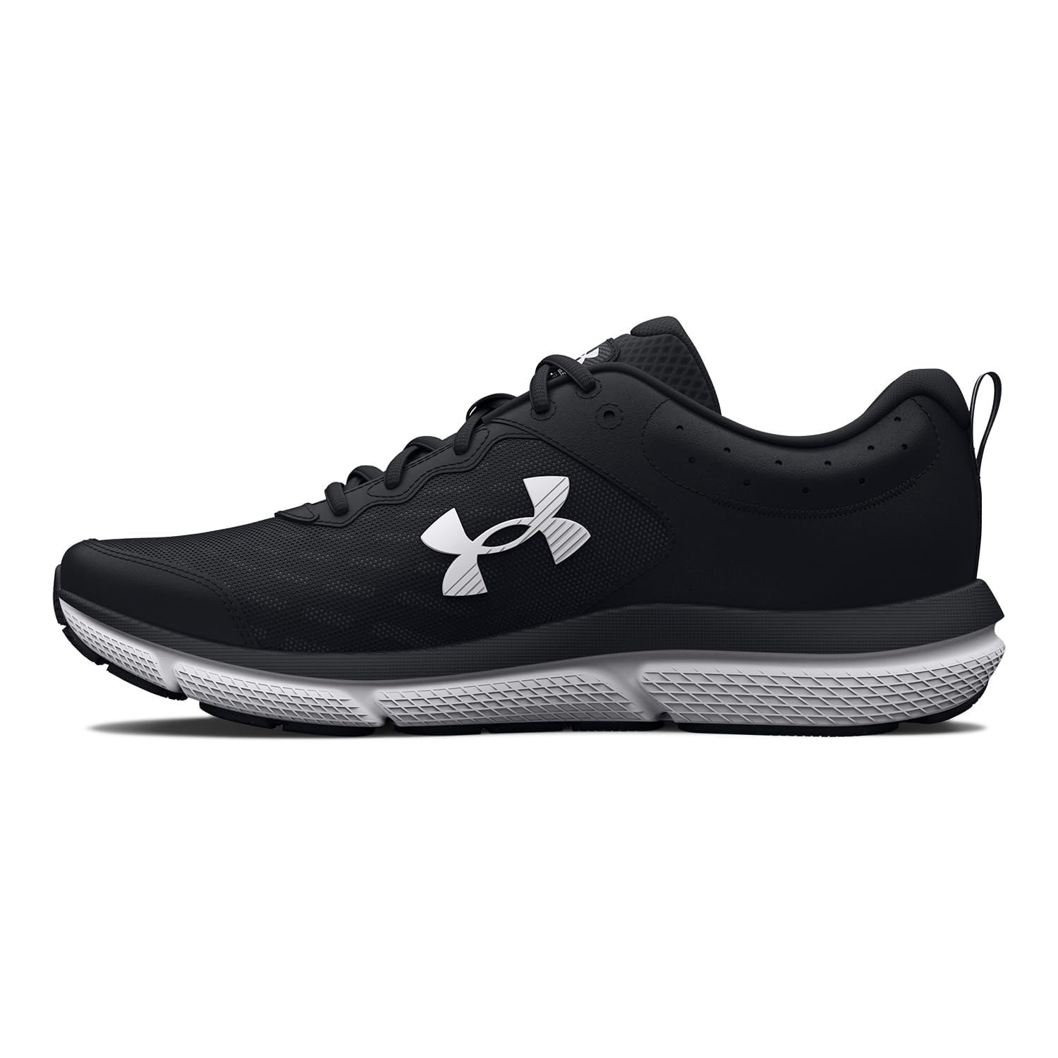 Under Armour Charged Assert 10 D kadın ayakkabı, siyah/siyah/beyaz 001, 8 ABD