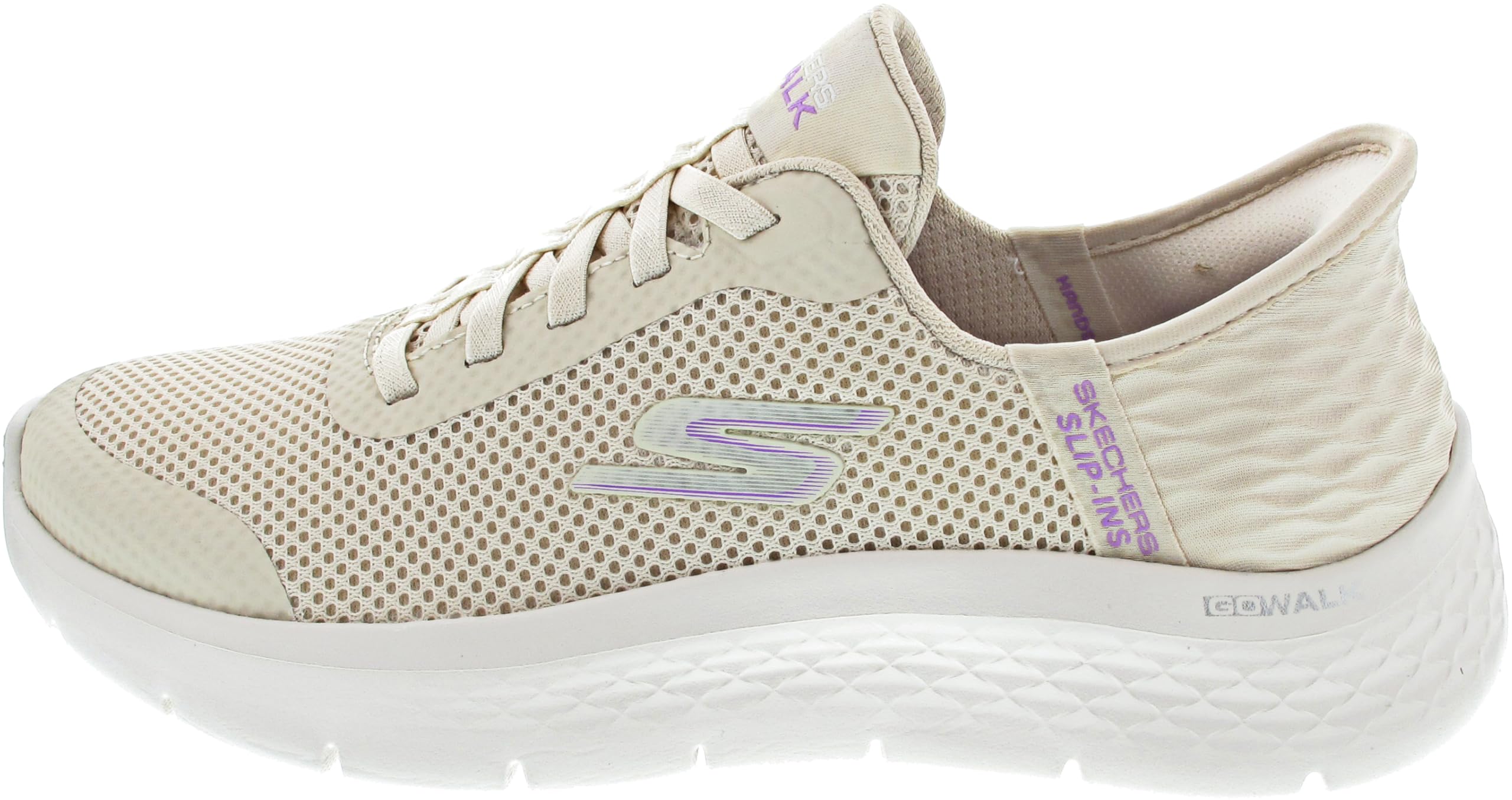 Skechers Go Walk Flex Hands Free Slip-Ins Grand Entry kadın spor ayakkabı, kırık beyaz, 10